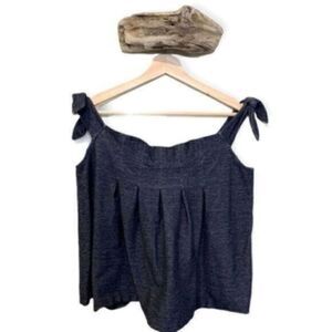 Banana Republic Knoted Off the Shoulder Denim Top